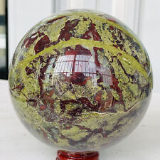 2140g Natural dragon blood stone quartz sphere crystal ball reiki healing picture