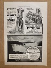 Original Vintage 1900's 1905 Print Ad Mennen's Toilet Powder Fisherman's Luck picture