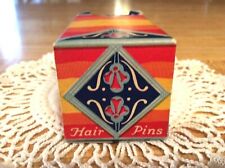 Beautiful Vintage Art Deco,1920’s, Box Of Black, Ladies’ Hairpins picture