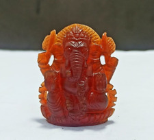 Lord Ganesh Natural Hessonite Gomed Gemstone statue picture
