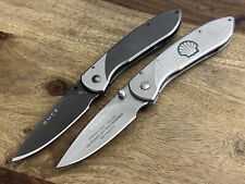 Buck Knives 327 Nobleman-Stainless Folding Pocket Knife Very NICE (Lot Of 2) picture