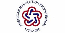 American Revolution Bicentennial 1776-1976 White Vinyl Bumper Sticker Decal picture