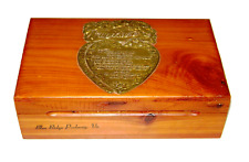 1950's Mother Tribute Cedar Wood Jewelry Box Blue Ridge Va. Souvenir by JB Deere picture