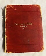 Los Angeles University Club Los Angeles 1913  Members List By-Laws House Rules picture