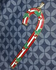 Beautiful Wallace Silversmiths Christmas Ornament 1983 Cinnamon Candy Cane New picture