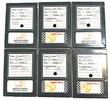 Set of Six (6) Trump 29 Casino Playing Cards GEMACO Black September 2002 picture