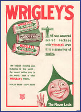 Vintage 1919 WRIGLEY'S Spearmint Juicy Fruit Doublemint Chewing Gum Print Ad picture