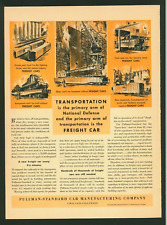 Pullman-Standard Car Manufacturing Company One Page Vintage 1941 Print Ad picture