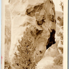 c1910s Estes Park CO Balanced Rock RPPC Fern Lake Trail Gracraft Real Photo A258 picture