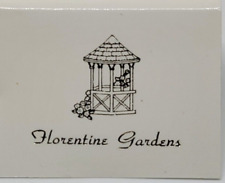 Vintage Pack/Box Of Matches - Florantine Gardens picture