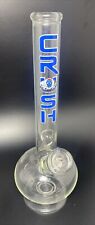 Vintage 13 Inch CRUSH Glass Water Pipe Smoking Tobacco Pipe Bong Made In USA picture