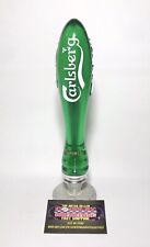 Carlsberg Danish Beer Green Pub Style Logo Beer Tap Handle 10.5” Tall New No Box picture