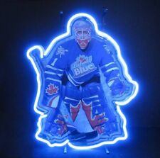 New Labatt Blue Hockey Goalie Neon Light Lamp Sign 14