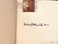 Hillary Clinton FULL NAME signed An Invitation to White House hardcover book JSA picture