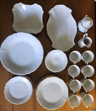 Hutschenreuther 1814 Baroness / Duchess Gold Rimmed China Set Service For 8 picture