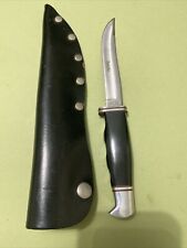 CASE XX APACHE 300 KNIFE USA Stainless 1965-69 with Leather Sheath Vintage  picture