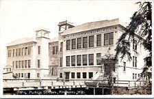RPPC - No. 16 Public School, Raymond Washington - Real Photo Postcard - 1917 picture