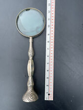 Vintage Magnifying Glass Silverplate Made in India 13