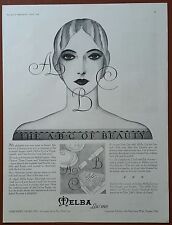 Melba Beauty Products            1928 Ad             Great Illustration of Woman picture