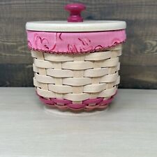 Longaberger 2011 Horizon of Hope Basket With Lid Protector Liner and Tags picture