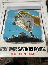 buy war savings bonds beat the promise poster 1942 WWII  picture
