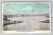 Santa Rosa NM-New Mexico, Twin Lakes Club, Antique Vintage Souvenir Postcard picture