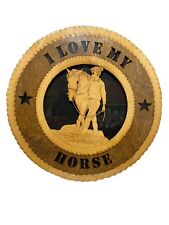 I Love My Horse Wooden Wall Plaque picture
