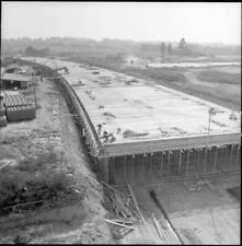 Extension of Geneva Cointrin airport 500m car tunnel 1959 Old Photo picture
