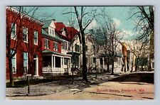 Frederick MD-Maryland, Record Street, Advertisement, Antique, Vintage Postcard picture