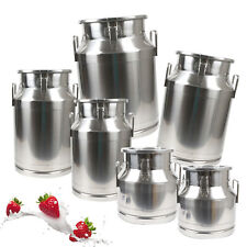 12-60L Gallon Stainless Steel Milk Can Barrel, Milk Jug Milk Bucket Storage Pot picture