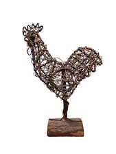 Twig Folk Art Primitive Style Rooster Basket~Farmhouse  / Country Decor picture