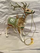 Fitz & Floyd Large 18.5” Gregorian Deer Reindeer Christmas Figure Gorgeous Decor picture