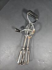 Vintage EKCO Best Egg Beater Mixer Handheld Mixer Stainless Steel Made in USA picture