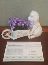 Easter Bunny Lenox Petals and Pearls Flopped Ear Bunny With Original Box 4.75” picture