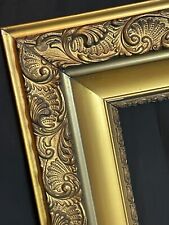 Antique Ornate Baroque Rococo Gold Wood Carved Gilt Gesso Picture Photo Frame picture