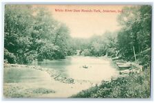 c1910 White River Dam Mounds Park Exterior Anderson Indiana IN Vintage Postcard picture