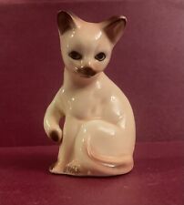 Vintage 1960s MCM Bone China Siamese Kitty Cat Cute Kitsch 2.75” picture