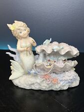 Coral Kingdom By Enesco Pearl Figurine Mermaid Limited Edition Porcelain READ picture