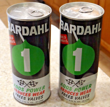 TWO 15 Oz FULL  Cans Vintage BARDAHL Power Concentrate Motor Oil Additive SAE 10 picture