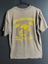 vintage marine shirt size M USMC army aviation distressed MAD china lake pt mugu picture