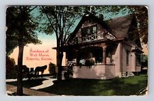 Emporia KS-Kansas, Residence Of Walt Mason, Antique, Vintage c1914 Postcard picture