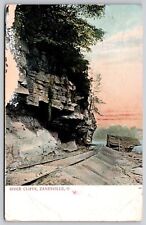 River Cliffs Zanesville Ohio 1908 Cancel Wob Undivided Back Postcard picture