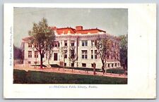 Pueblo CO-Colorado, McCelland Public Library Building, Antique, Vintage Postcard picture