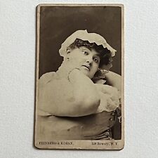 Antique CDV Photograph Plus Size Woman Actress Circus Sideshow Bowery NY picture