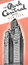 Vintage 1936 PARK CENTRAL HOTEL Brochure New York City 