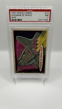 1957 Topps Target Moon #19 Diagram of Space Ship PSA 7 Near Mint picture