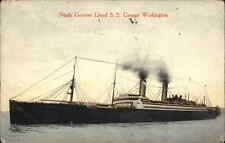 North German Lloyd Steamer George Washington Postmark 1916 Postcard picture