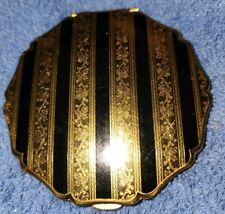 Vintage Art Deco Stratton Powder Compact Needs New Powder Puff, Powder Is Full picture