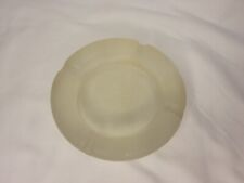 Vintage Frosted Clear Ashtray Round Glass 4.5” X 1” picture
