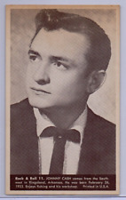 1959 NU Cards Rock & Roll #11 JOHNNY CASH Rookie Card RC, Man in Black picture